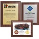 9" x 12" Cherry Finish Plaque w/ Full Color Sublimated Imprint
