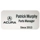 Engraved Plastic Name Badge with Personalization 1.75" x 3"